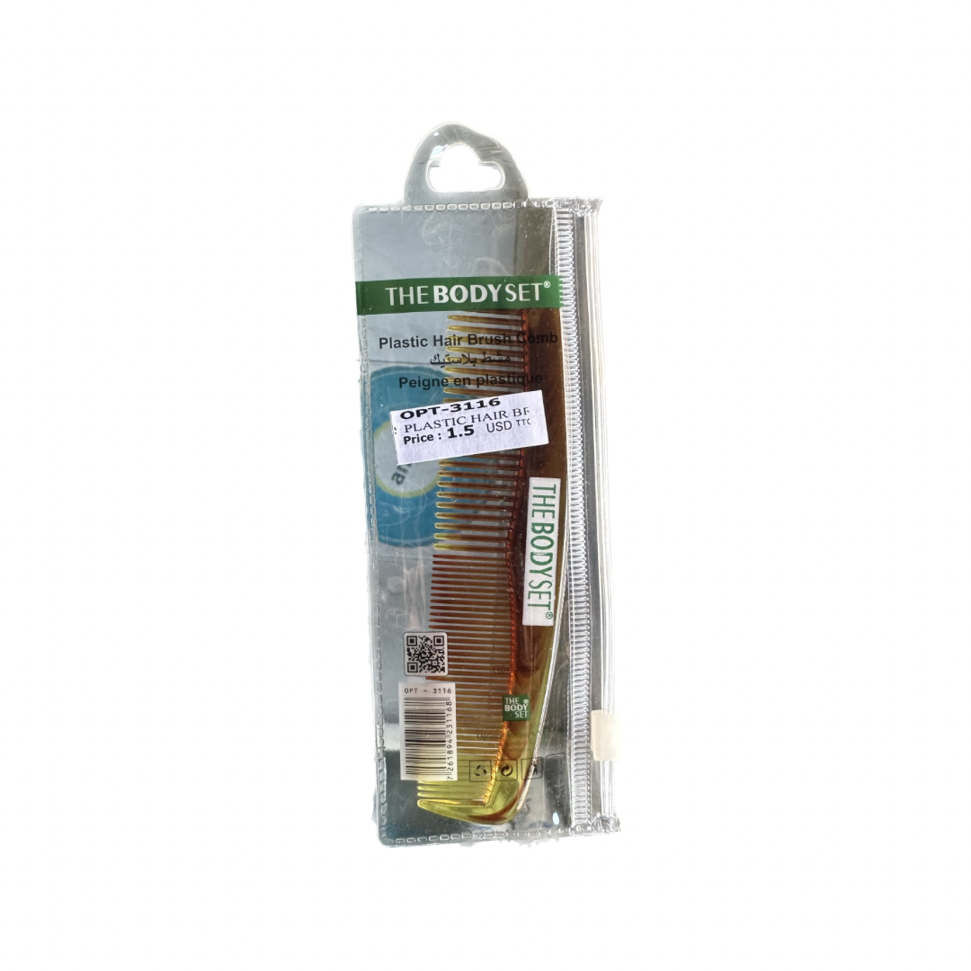 The body set plastic hair brush OPT3116 small - Medaid International