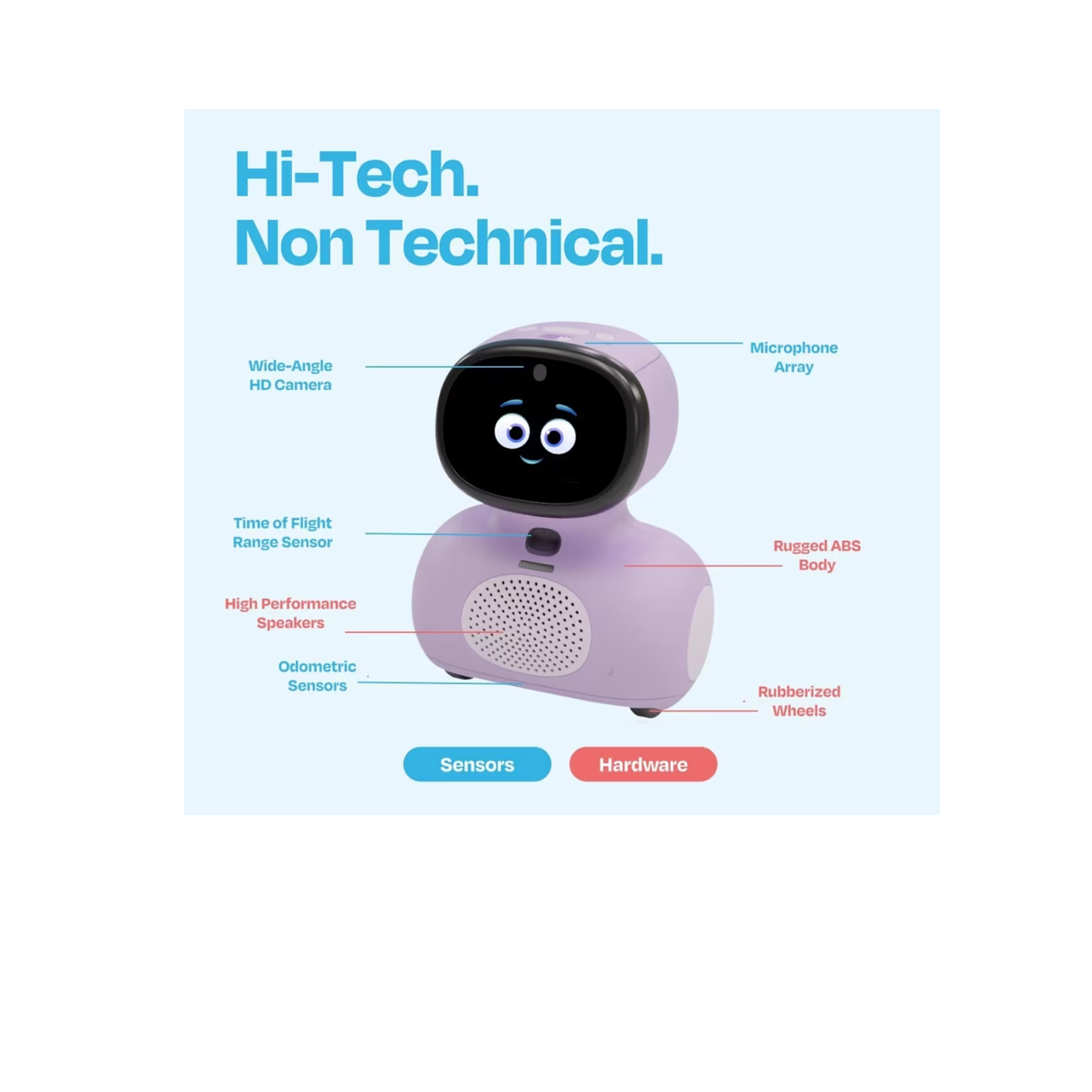 Miko Mini: The Voice First AI Learning Coach - Purple - Medaid International
