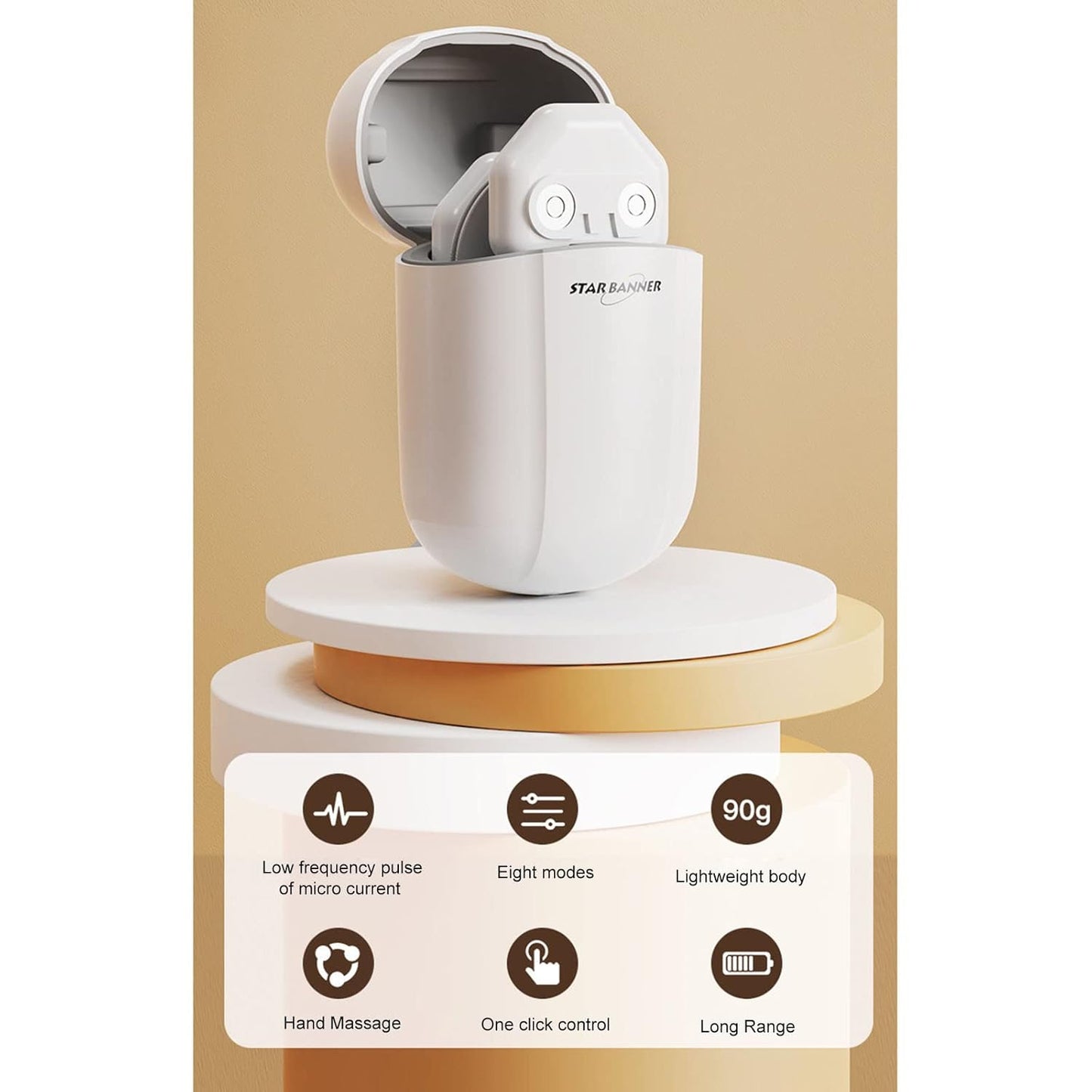 Wireless EMS & TENS Massager – Mini Pads with Charging Case