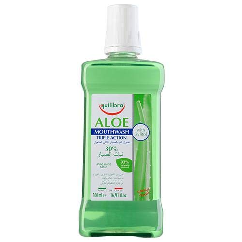 Equilibra Aloe Triple Action Mouthwash 500ML - Medaid