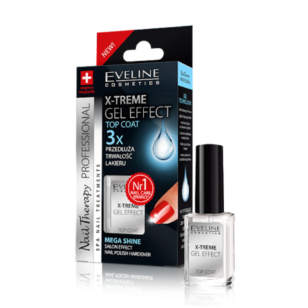 Eveline Extreme Gel Effect Top Coat - 12 ml - Medaid