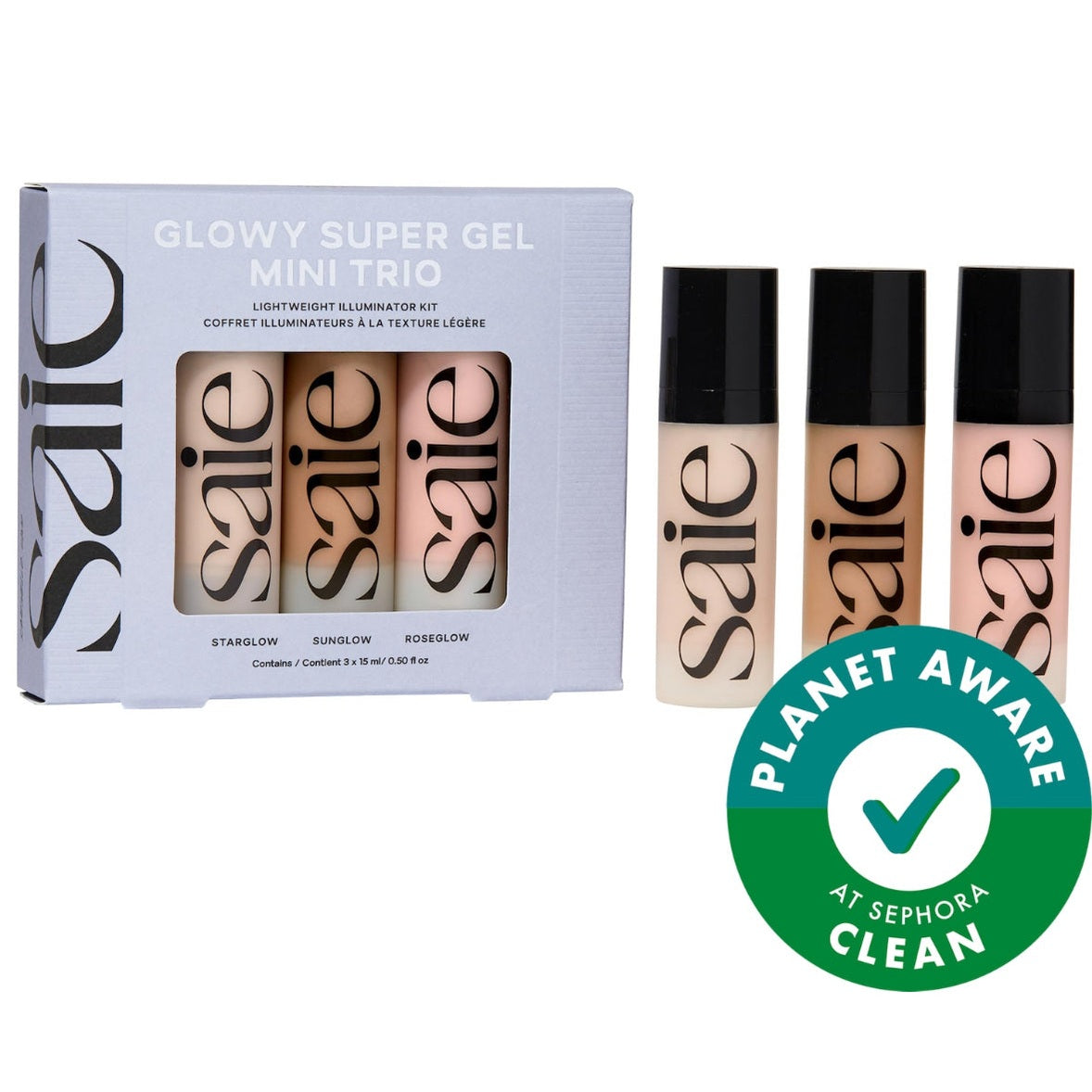 SAIE Mini Glowy Super Gel trio gift set - Medaid International