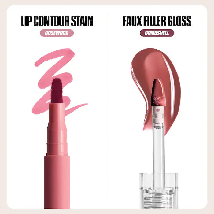 HUDA BEAUTY 
Make Out Sesh Lip Stain and Lip Gloss Duos - Medaid International