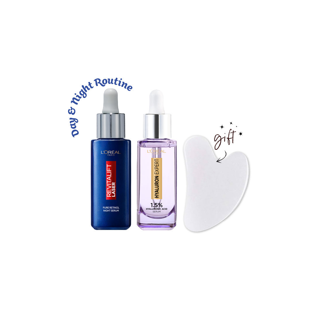 L'Oreal Paris Revitalift x Hyaluron Bundle + Free Gua Sha