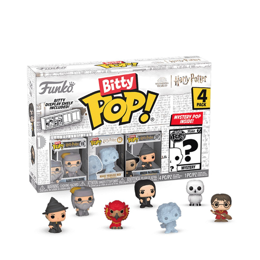 Funko Bitty POP! Harry Potter 4 Figure Pack Includes Albus Dumbledore, Heartly Headless Rick, Minerva Mcgonagall , and a Mystery Harry Potter Bitty Pop! - Medaid International