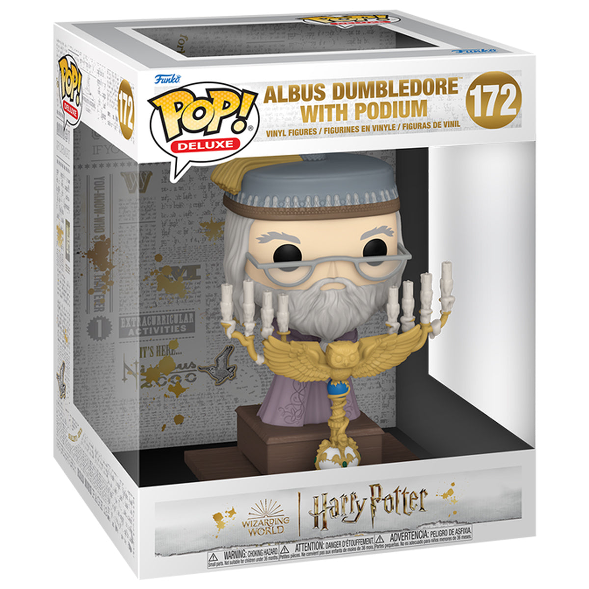 Pop Deluxe! Movies: Harry Potter: The Prisoner of Azkaban - Dumbledore with Podium - Medaid International
