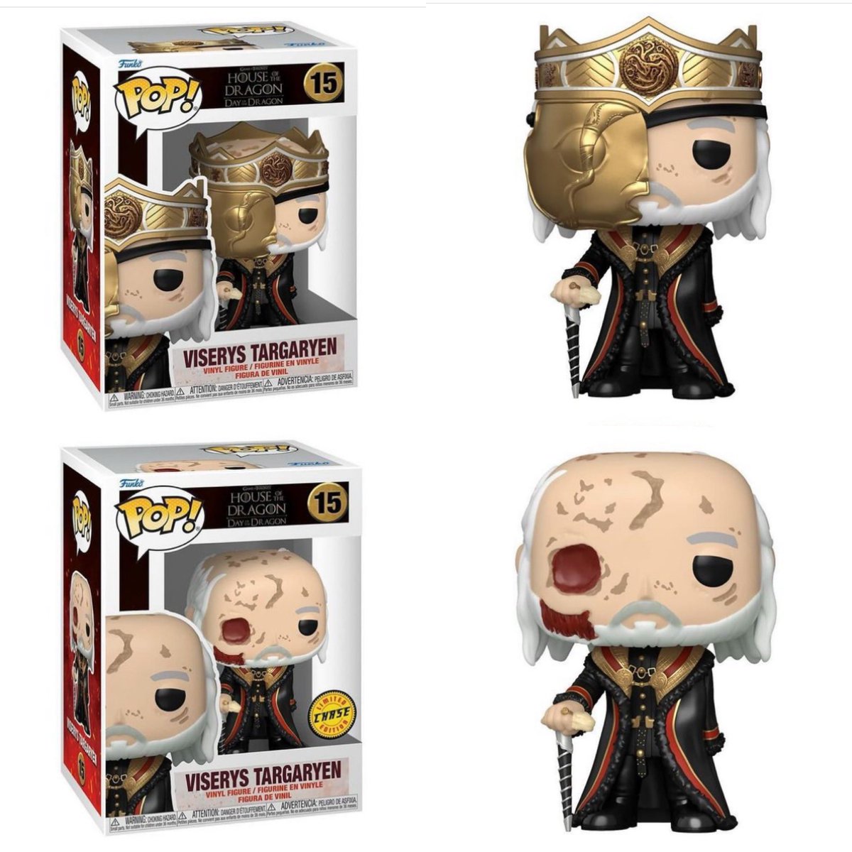 Funkos: Pop! Tv: HOTD S2 - Masked Viserys (Chance of Chase) - Medaid International