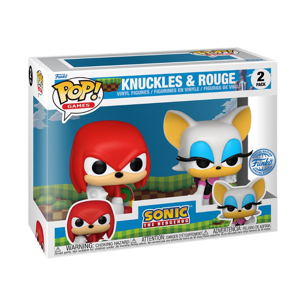 Pop! Games: Sonic - Knuckles and Rouge 2pk (Exc) - Medaid International