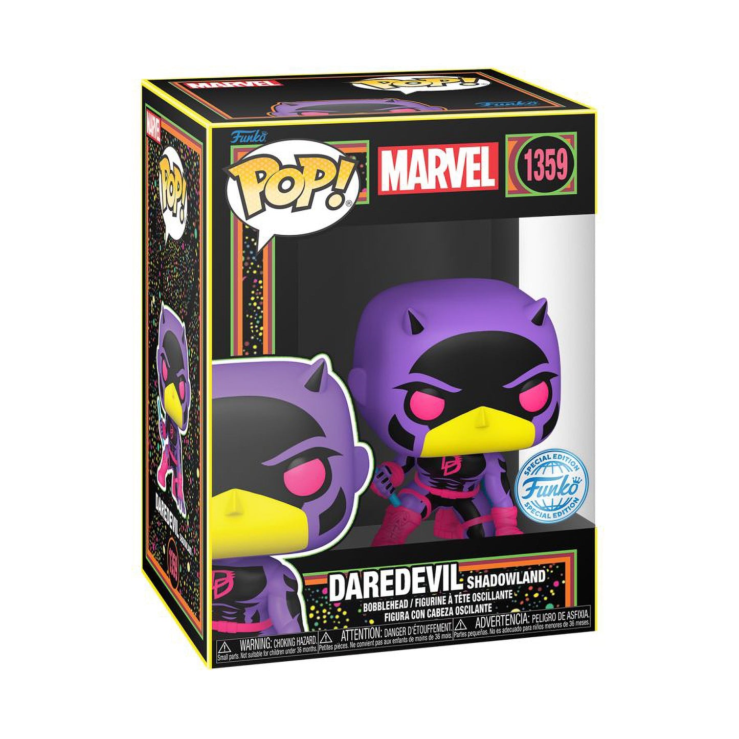 Pop! Marvel: Daredevil (BLK/RD)(BLKLT)(Exc) - Medaid International