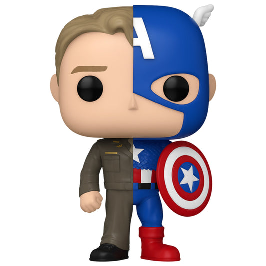Pop! Marvel: Split - Captain A/Steve R - Medaid International