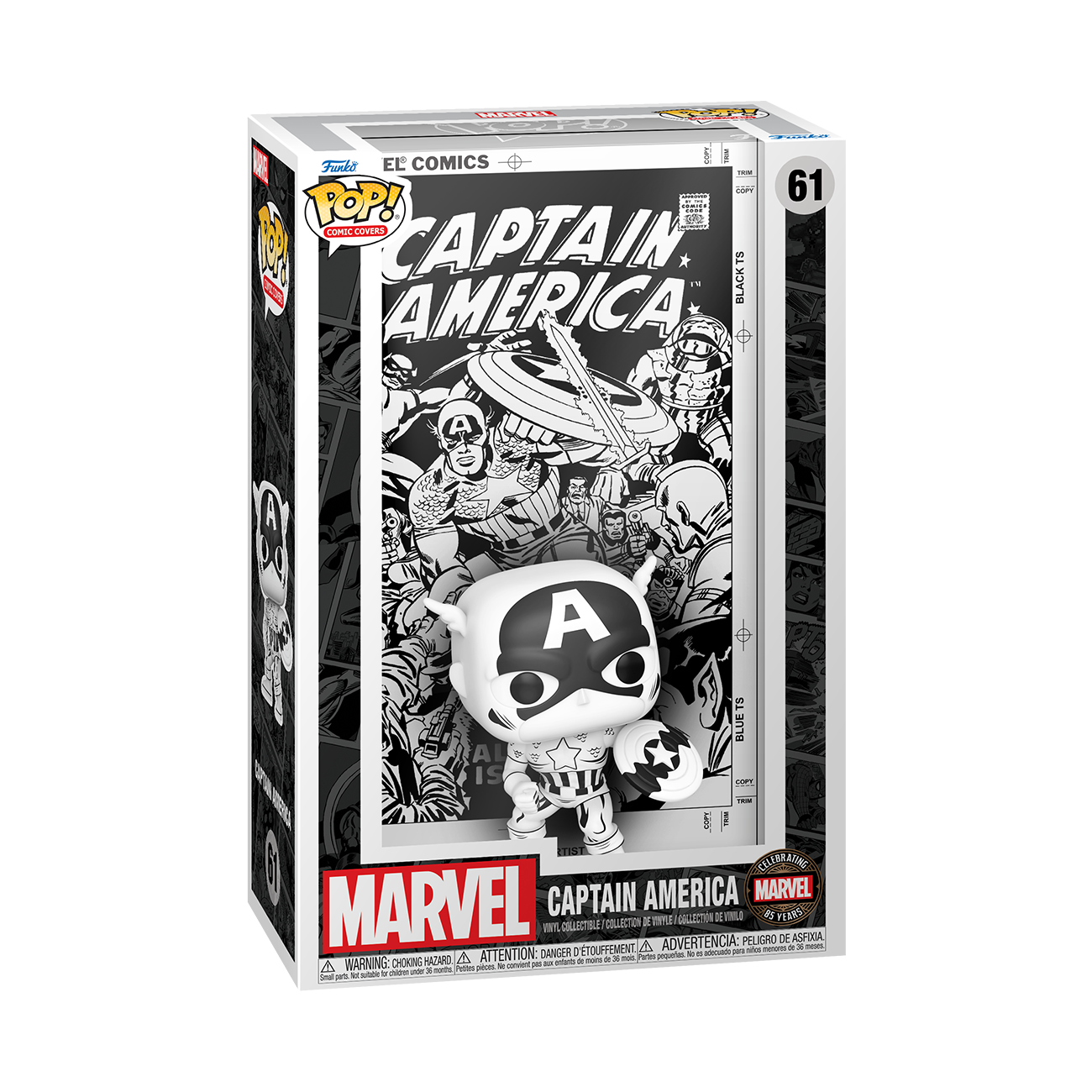 Pop Comic Cover! Marvel: Marvel's 85th - Captain America - Medaid International