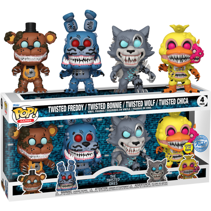 Pop! Games: Five Nights at Freddys - Twisted Ones 4pk (EMEA)(GW)(Exc) - Medaid International