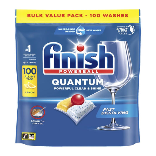 FINISH DISHWASHER TABLETS QUANTUM - PowerBall - Lemon - 100 Tab - Medaid International