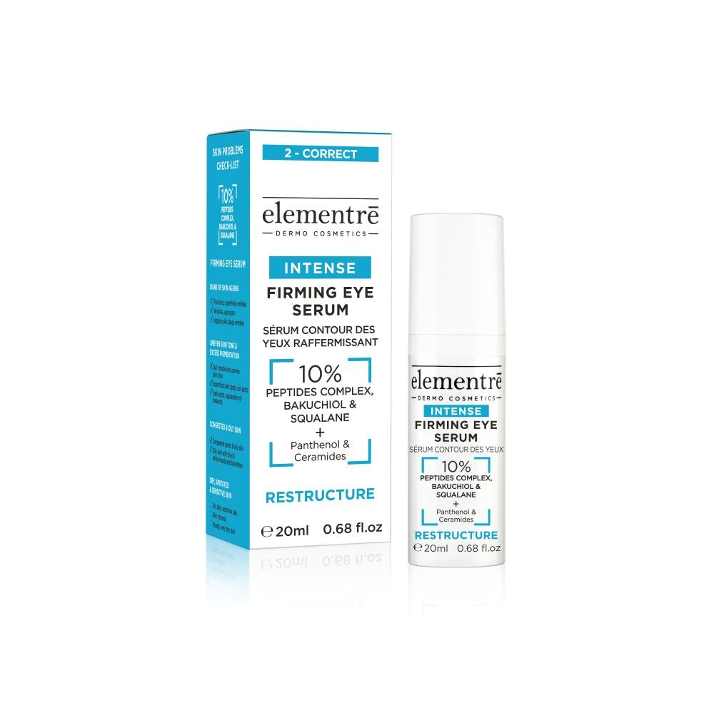 Elementre Firming Eye Serum 10% Peptides, Bakuchiol & Squalane - Medaid