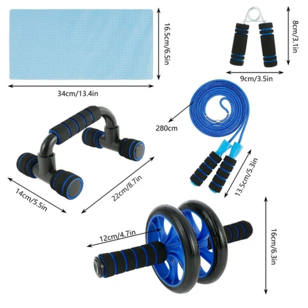 6 in 1 Pieces Sport Exercise Equipment Set Home Workout - Medaid International