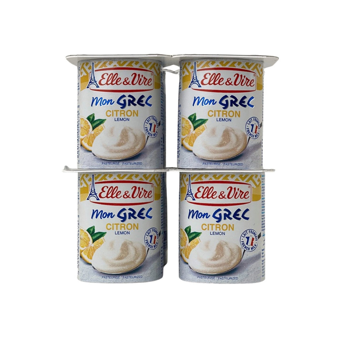 Elle&Vire Mon Grec A La Francaise Citron 4 x 125 g - Medaid International