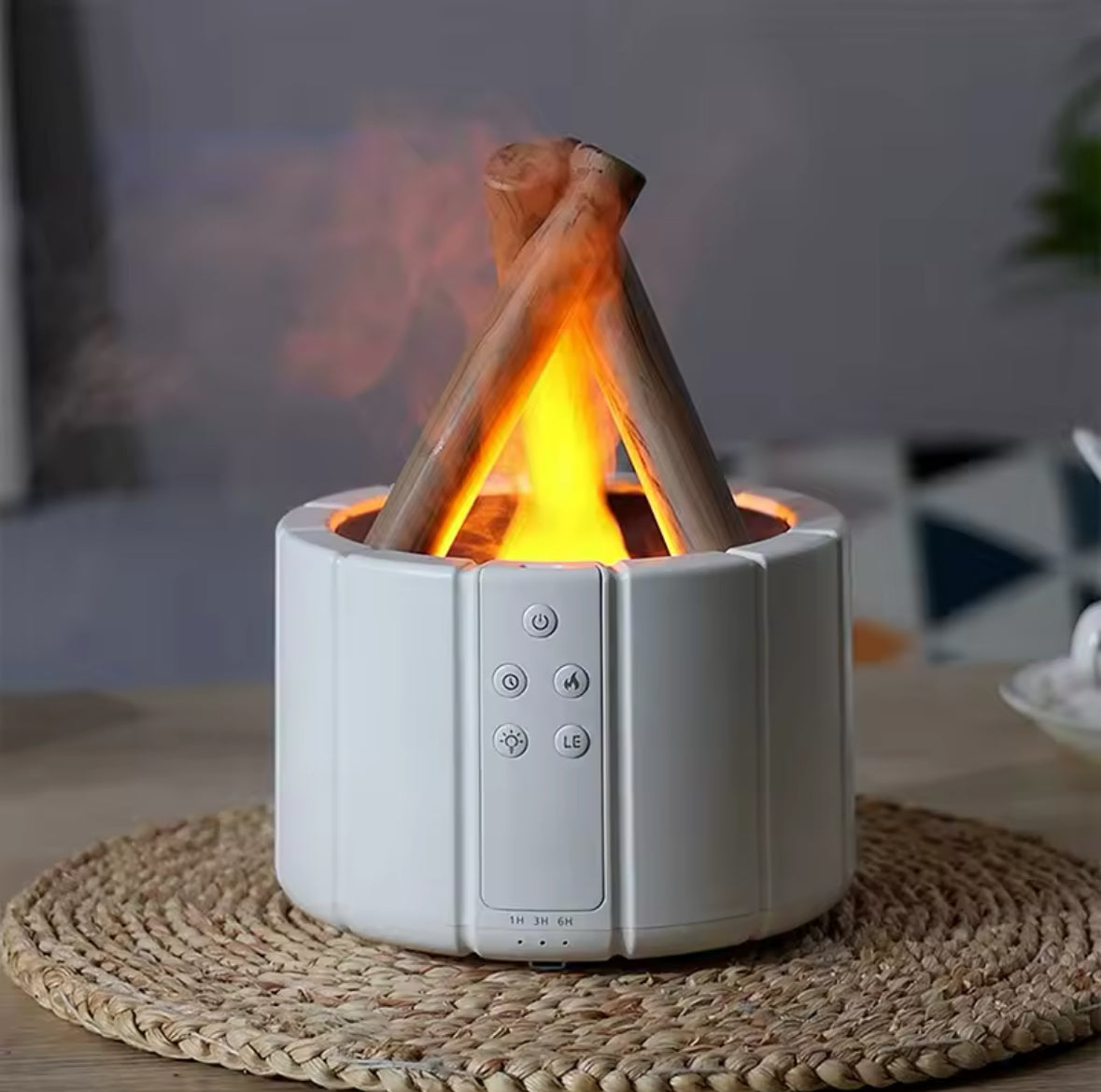 Air Humidifier Aroma Diffuser Ultrasonic Bonfire Flame Light - Medaid International
