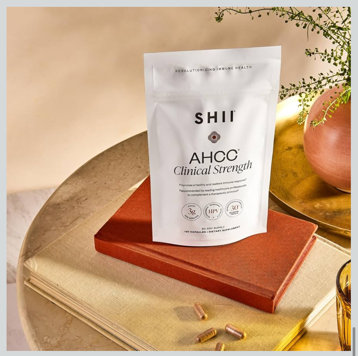 SHII AHCC Clinical Strength,10 Days Supply – Vegan, Gluten-Free Immune Support Supplement with Extra AHCC Boost, Made from Functional Shiitake Mushrooms for Immune Balance Support and Overall Wellness - Medaid International