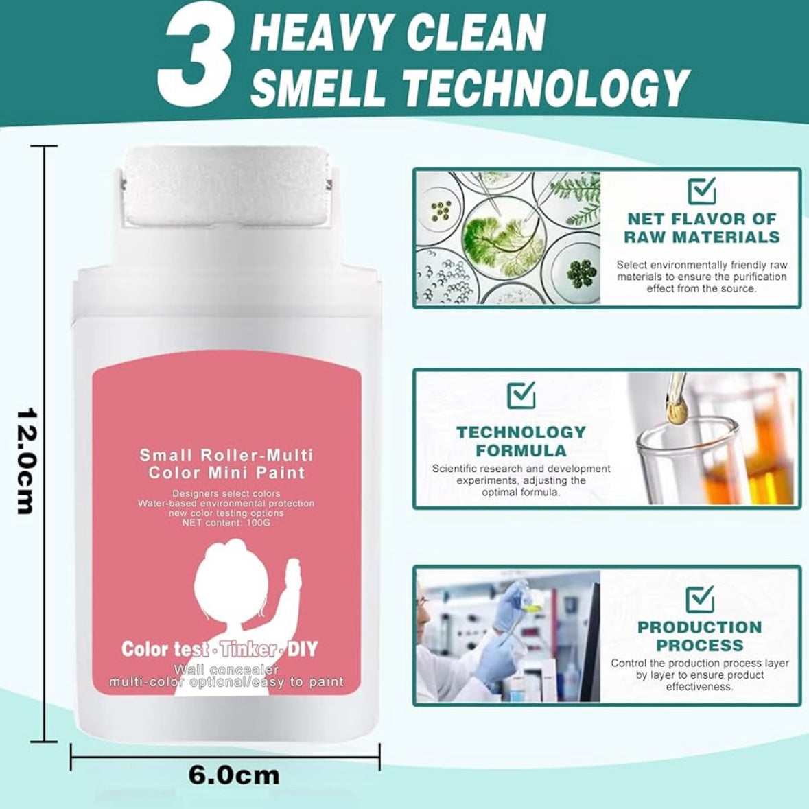 Small Rolling Brush Wall Latex Paint Wall Repair - Medaid International