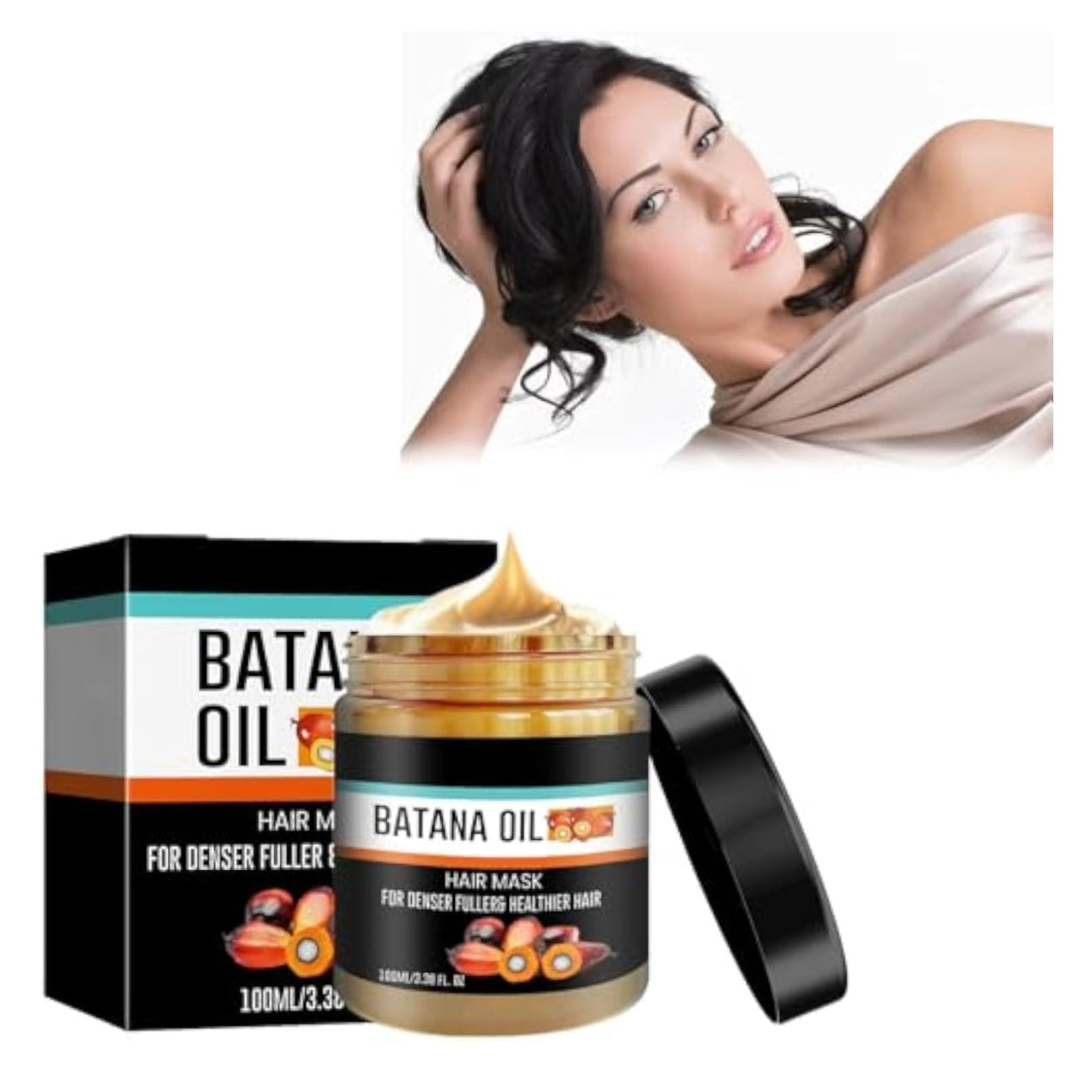 Batana Oil for Hair Growth and Nourishment (100G), Natural Batana Oil to Prevent Hair Loss, Eliminates Split Ends for Men and Women - 100g - Medaid - Lebanon