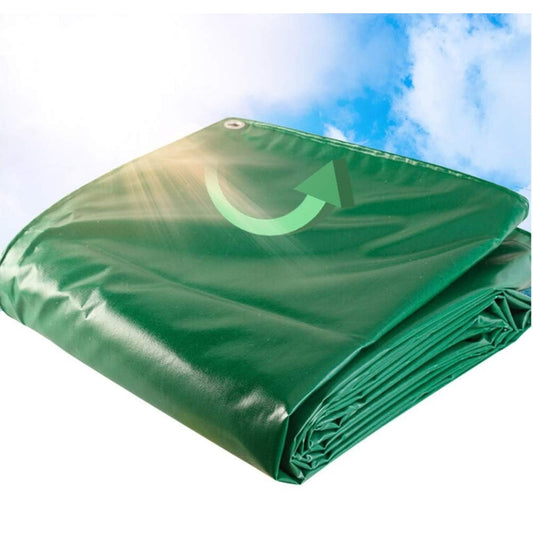 LSXIAO Waterproof Tarpaulin Fireproof Cloth Insulation Silicone Fiberglass Soft Connection Grommet with Free Rope Outdoor Camping Tent, 14 Sizes (Color : Green, Size : 3x3m) - Medaid International
