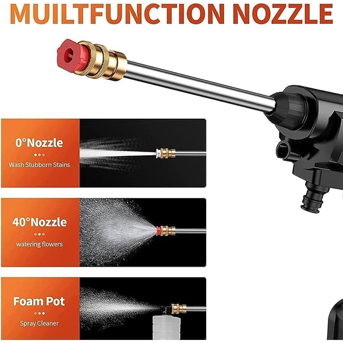 48V Portable Electric Car Water Pressure Washer Power Washer - Medaid International