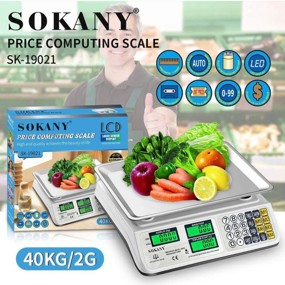 Sokany Price Computing Food Scale - Medaid International