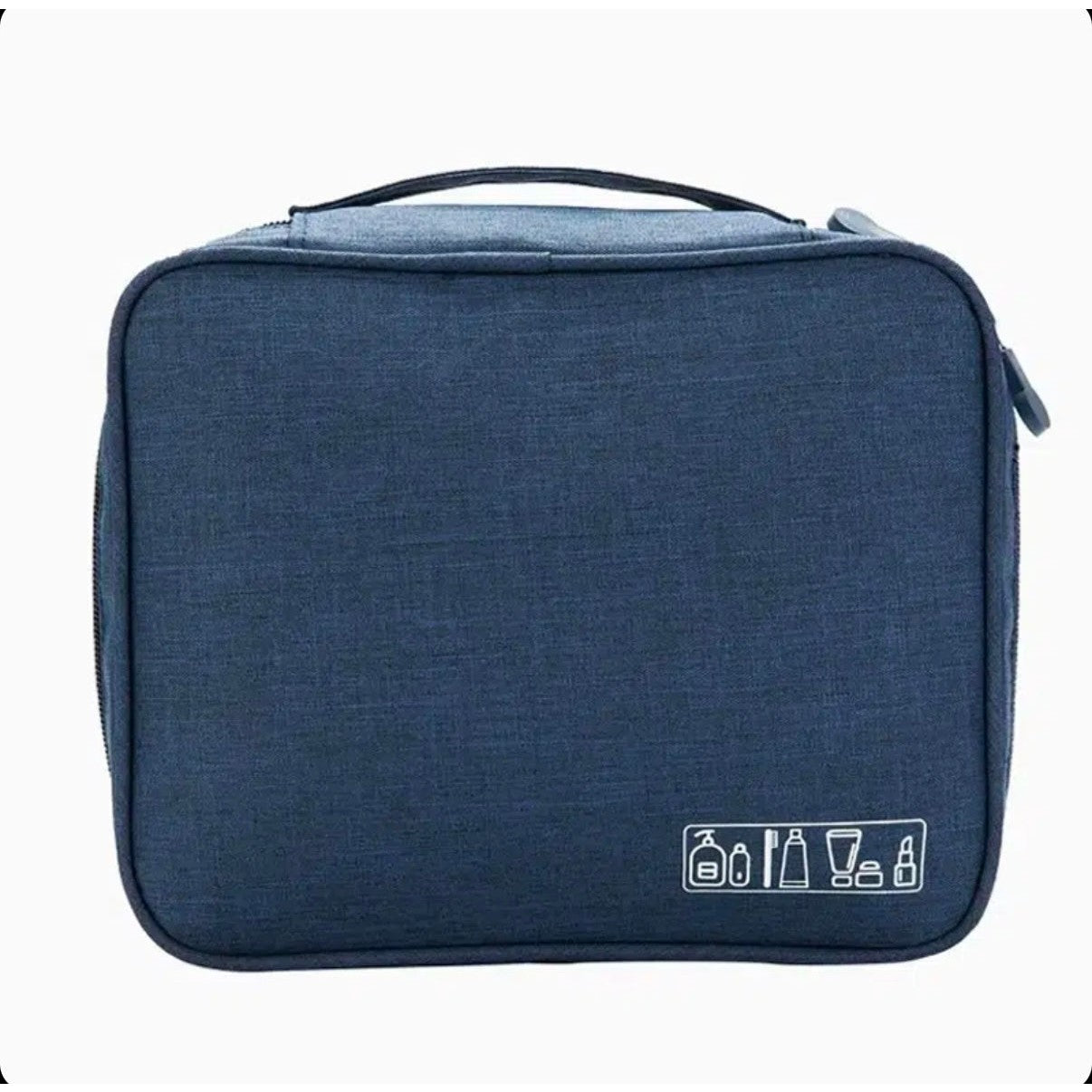 23 CM, Travel Toiletry Organizer Bag with Zipper and Comfortable Handle, Waterproof Storage Bag for Makeup, Cosmetic, Accessories - Medaid