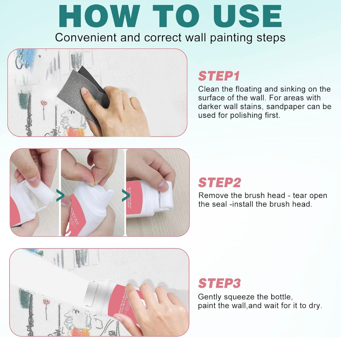 Small Rolling Brush Wall Latex Paint Wall Repair - Medaid International