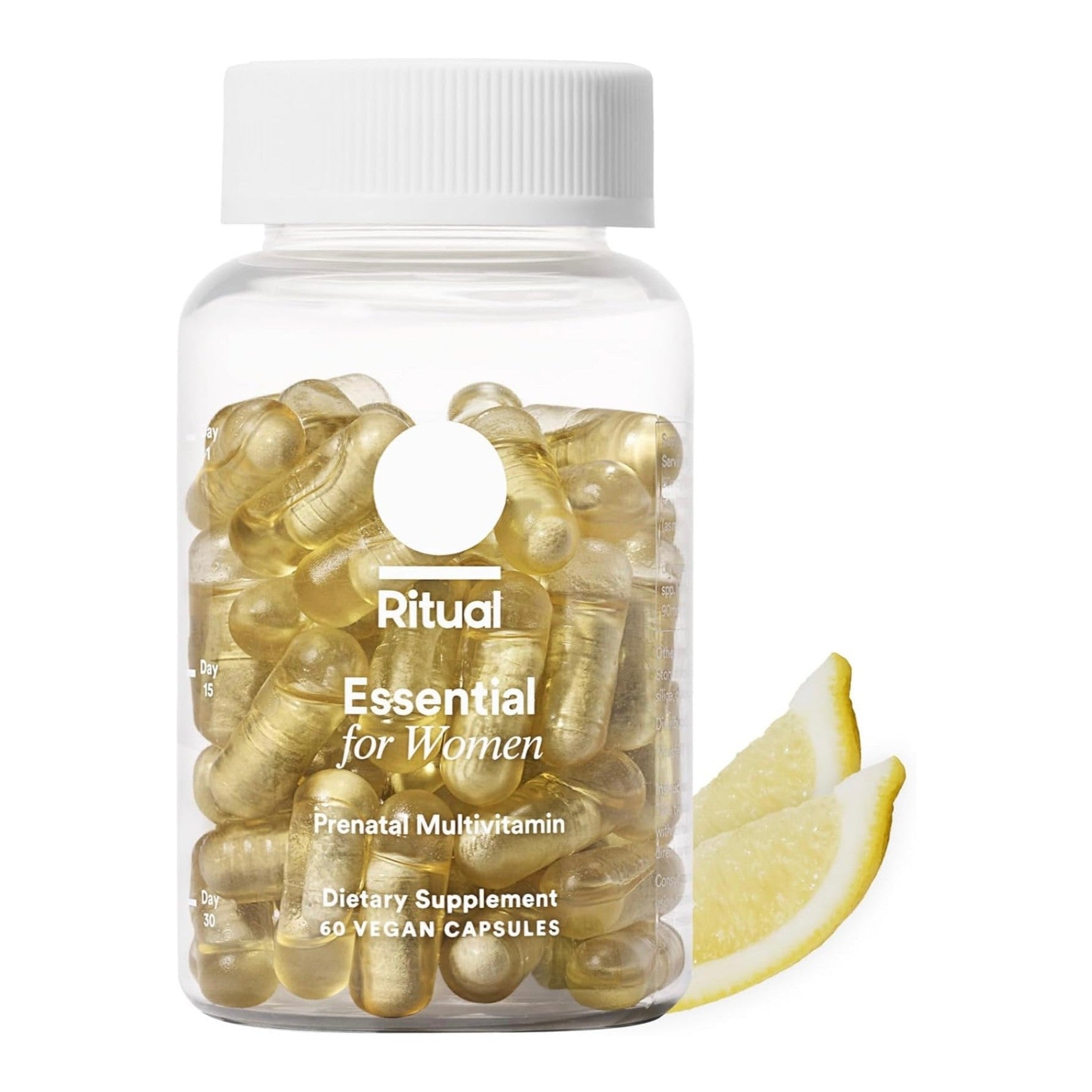 Ritual Essential for Women Prenatal Multivitamin: Folate & Choline for Neural Tube Support, Omega-3 DHA for Fetal Brain Development, Iron, Calcium-Helper D3 & K2, Non-GMO, Vegan, Citrus, 30 Days - Medaid