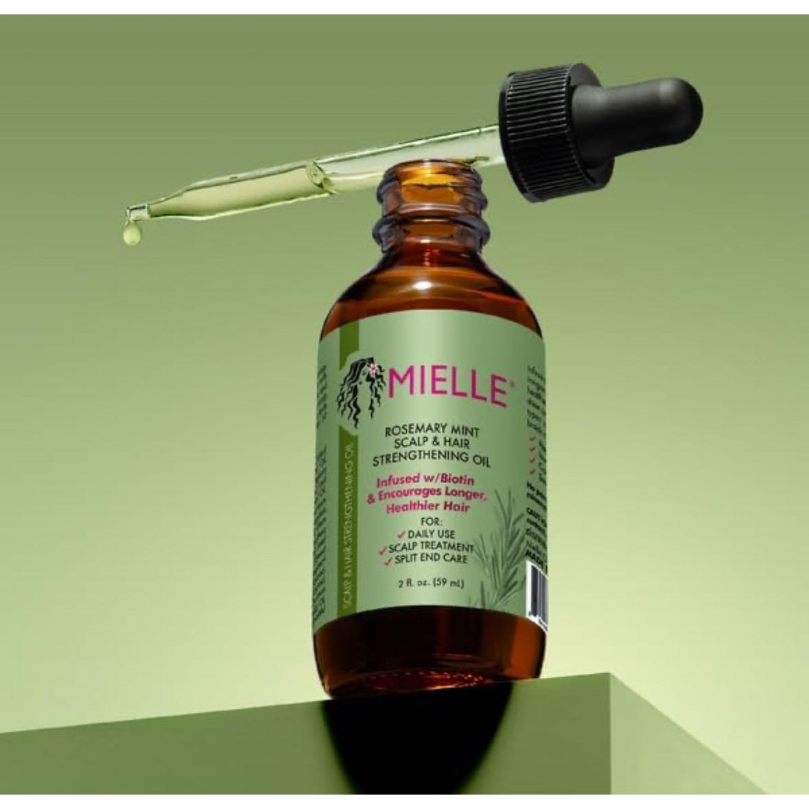 Mielle Organics MIELLE - ROSEMARY MINT, SCALP & HAIR OIL, INFUSED W/BIOTIN & ENCOURGES GROWTH - Package may vary - Medaid - Lebanon