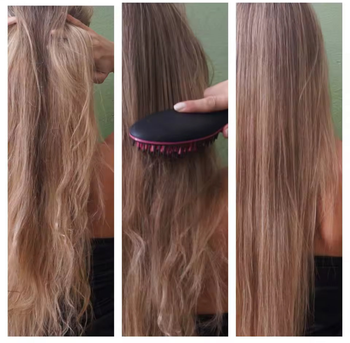 Hair Straightener Brush Ceramic - Medaid International