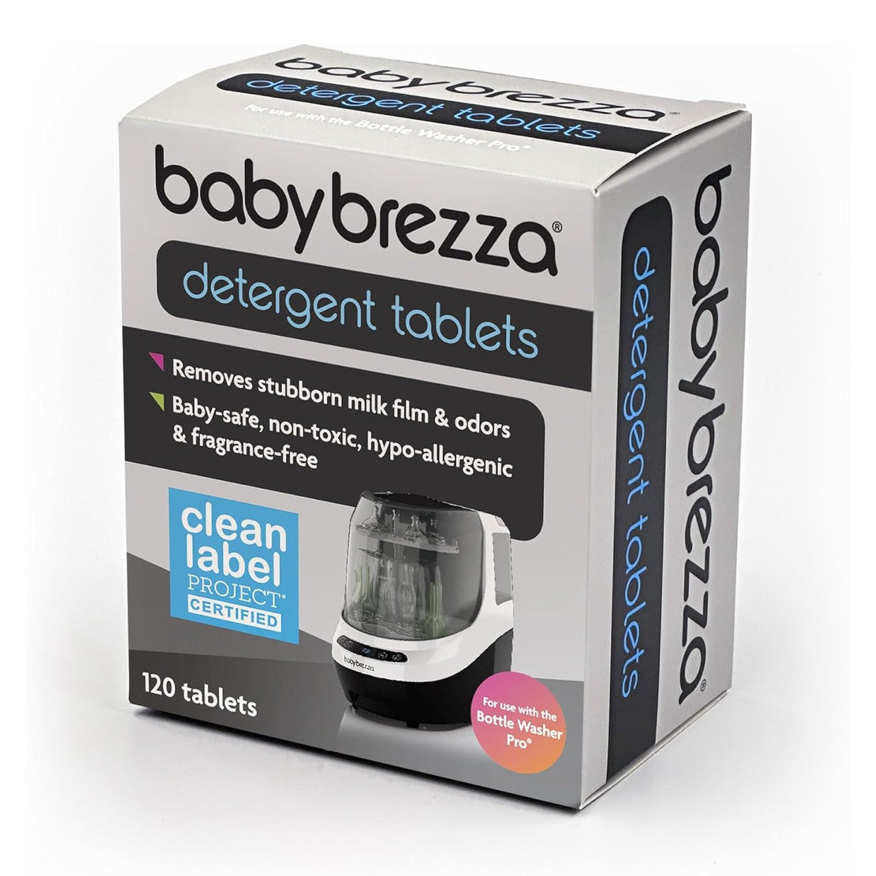 Baby Brezza Universal Detergent Soap Tablets for Baby Brezza Bottle Washer Pro and All Brands of Bottle Washers, 120 Tablets - Medaid International