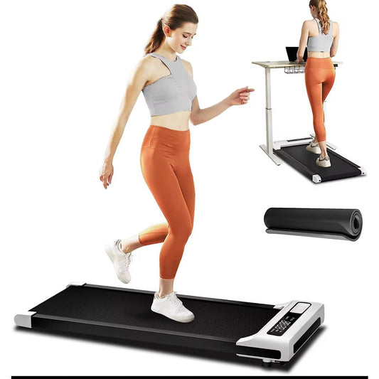Motorized Walking Pad Mini Folding
Portable Flat Treadmill Walking Machine