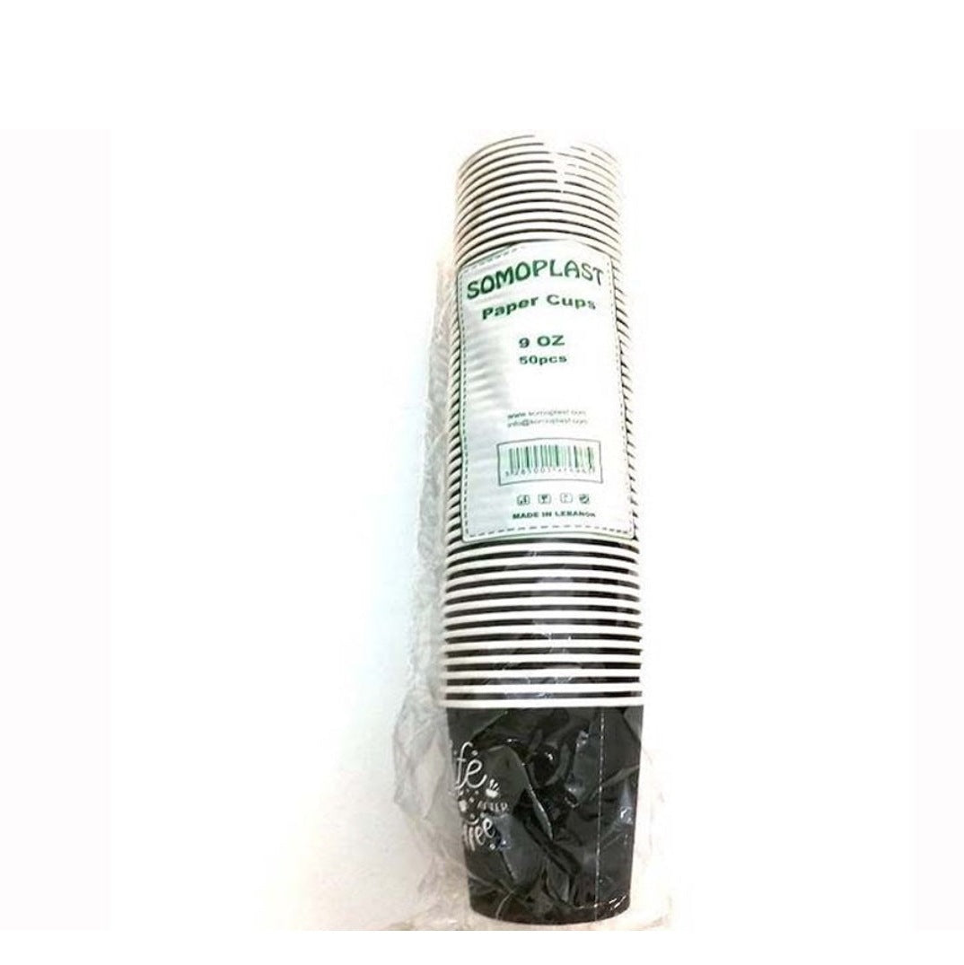 Somoplast Paper Cups 9oz - 50 Pcs - Medaid