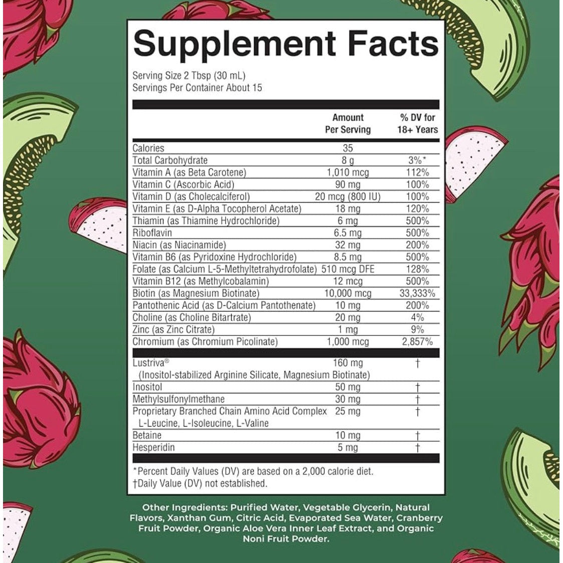 MaryRuth's Liquid Multivitamin + Hair Growth | Biotin 10000mcg | Lustriva Hair Growth Supplement | Clinically Tested in Women for Thicker Hair & Facial Wrinkle | Skin Care | Ages 18+ | 15.22 Fl Oz