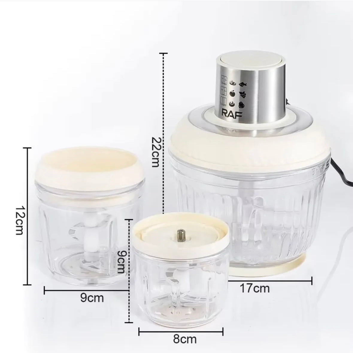 Raf Food Processor 3 In 1 Glass Material R7057 - Medaid International