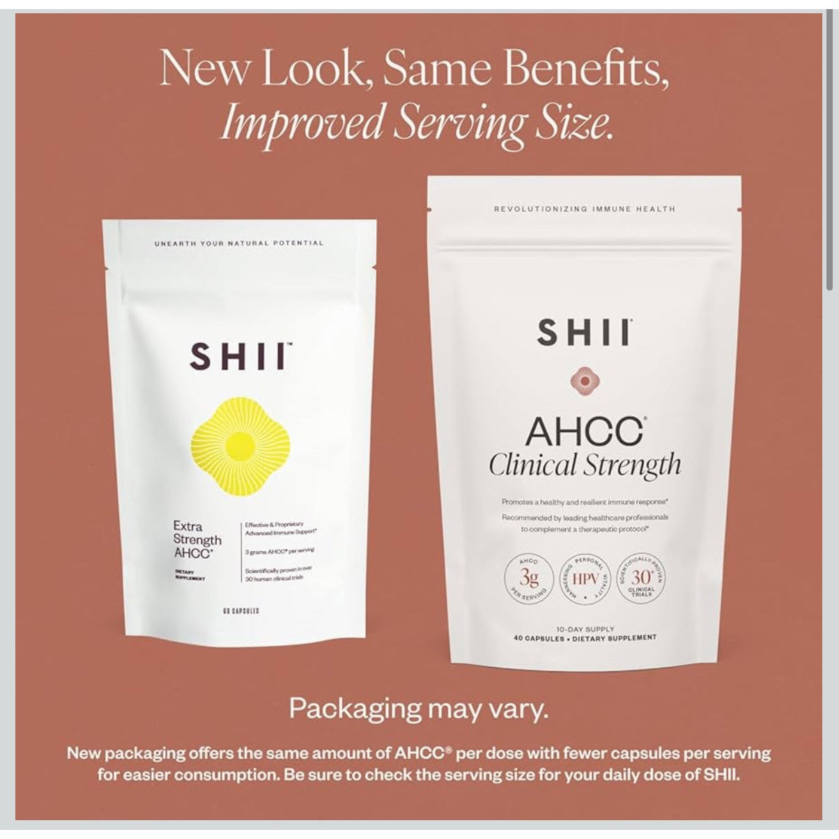 SHII AHCC Clinical Strength,10 Days Supply – Vegan, Gluten-Free Immune Support Supplement with Extra AHCC Boost, Made from Functional Shiitake Mushrooms for Immune Balance Support and Overall Wellness - Medaid International