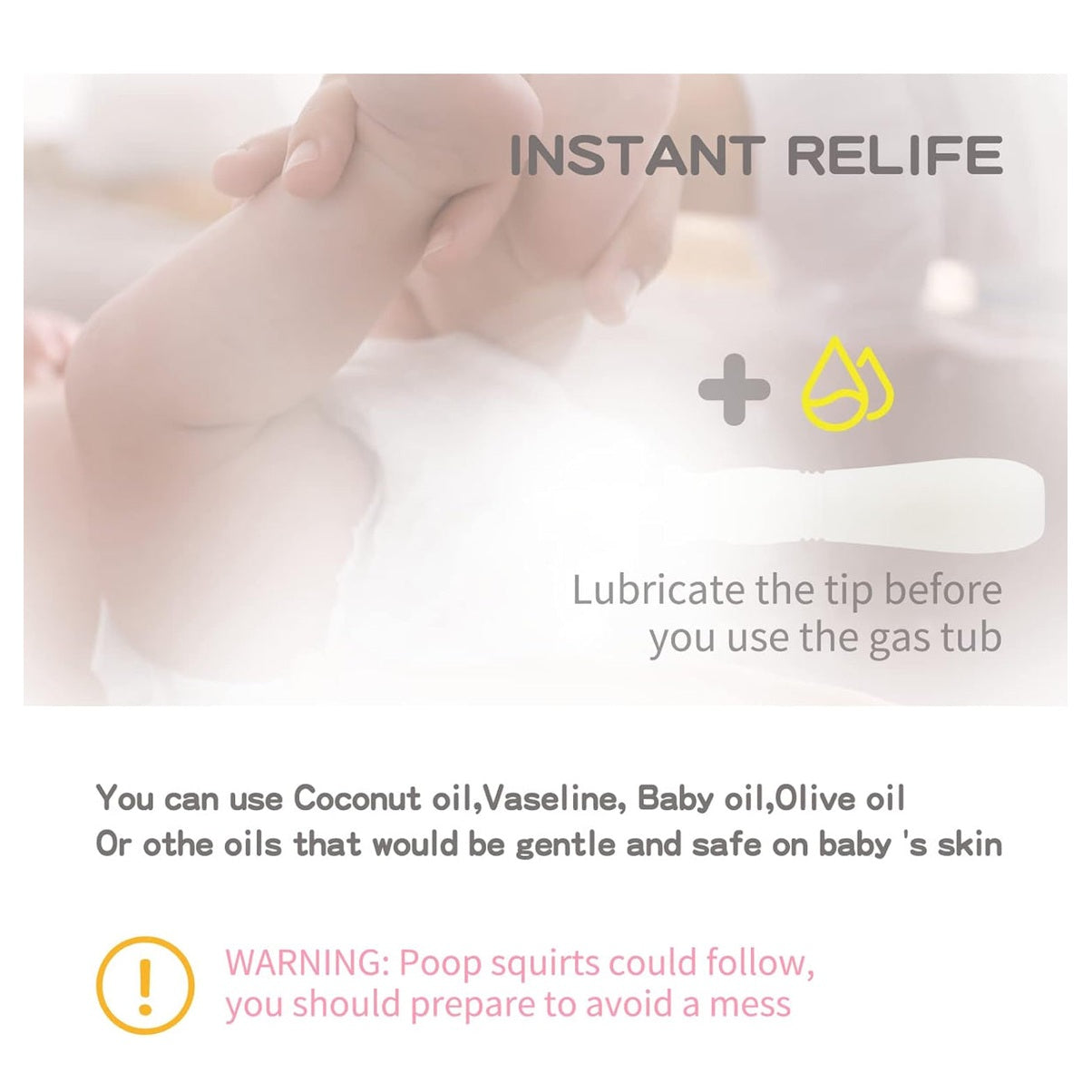 Gas and Colic Reliever for Babies, Baby Gas Colic Passer, Natural Solution for Baby Colic and Gas Relief, 100% Safe & Effective Instant Constipation Relief for Babies, 20 Count (Pack of 1) - Medaid International