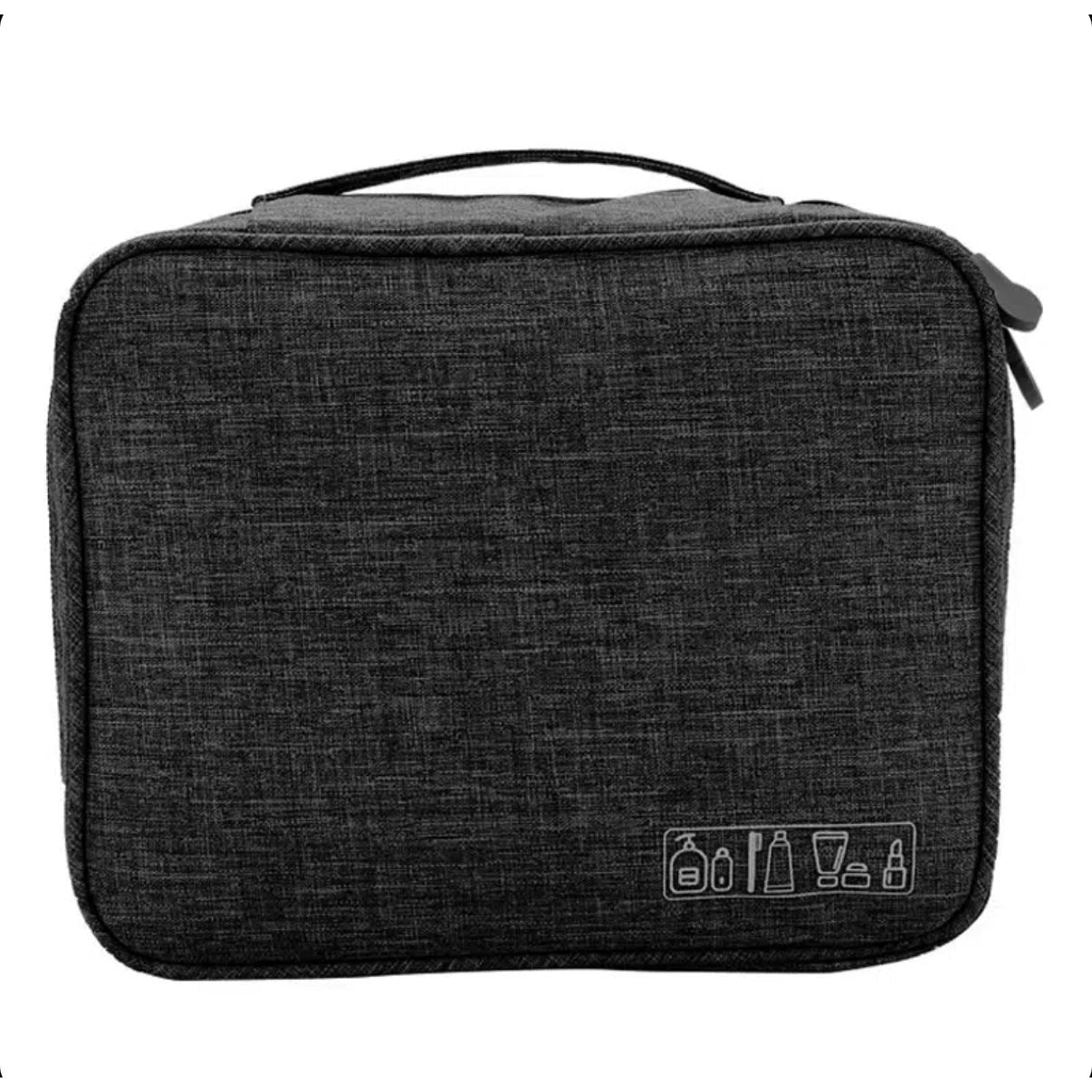 23 CM, Travel Toiletry Organizer Bag with Zipper and Comfortable Handle, Waterproof Storage Bag for Makeup, Cosmetic, Accessories - Medaid