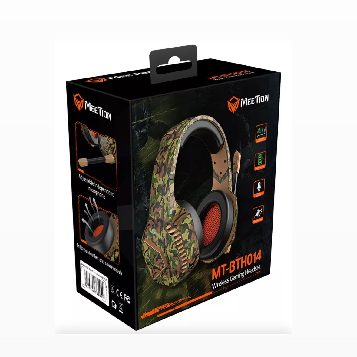 Wireless Bluetooth Gaming Headphones Meetion MTBth014 Color Jungle Green - Medaid International