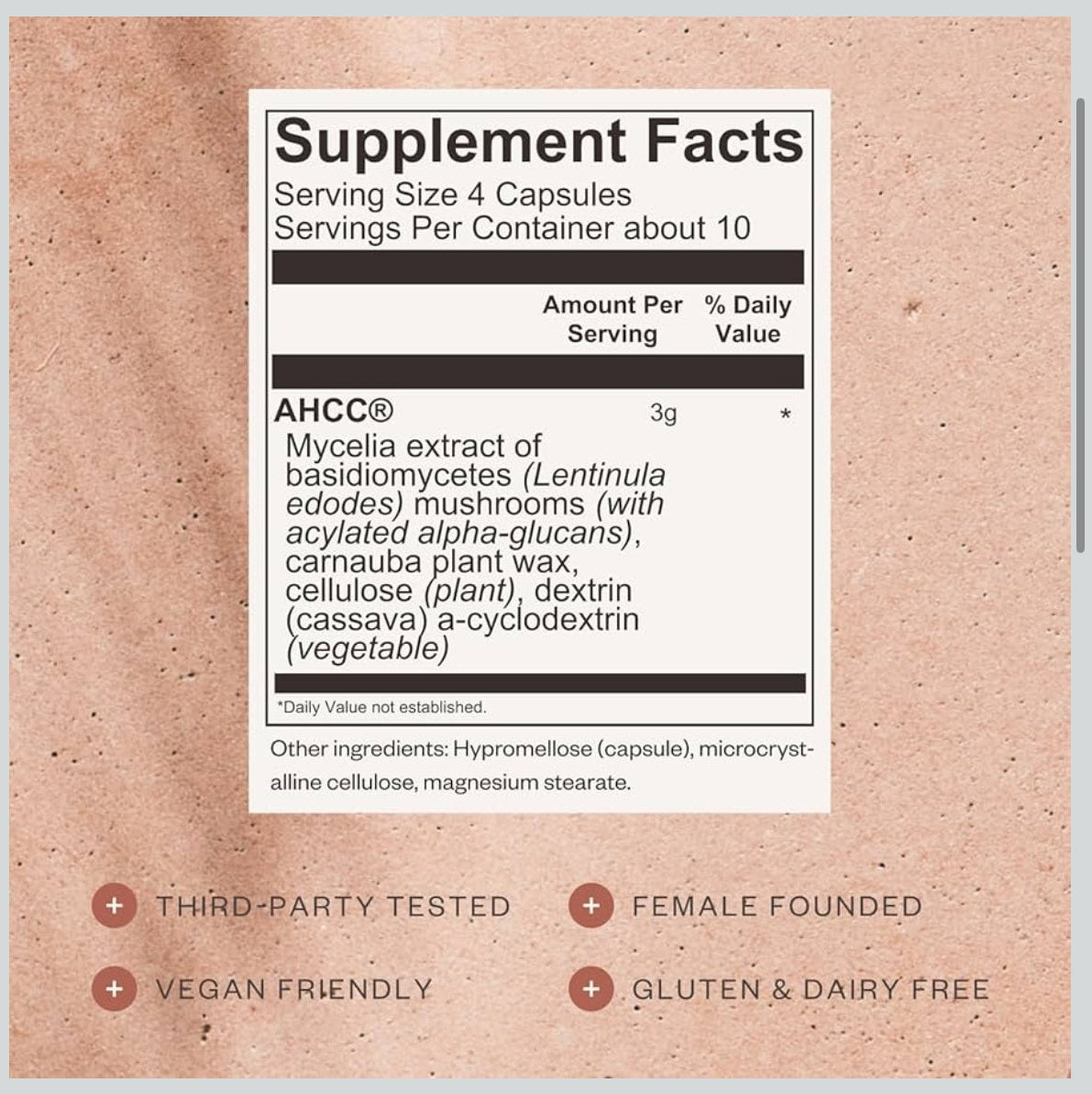 SHII AHCC Clinical Strength,10 Days Supply – Vegan, Gluten-Free Immune Support Supplement with Extra AHCC Boost, Made from Functional Shiitake Mushrooms for Immune Balance Support and Overall Wellness - Medaid International