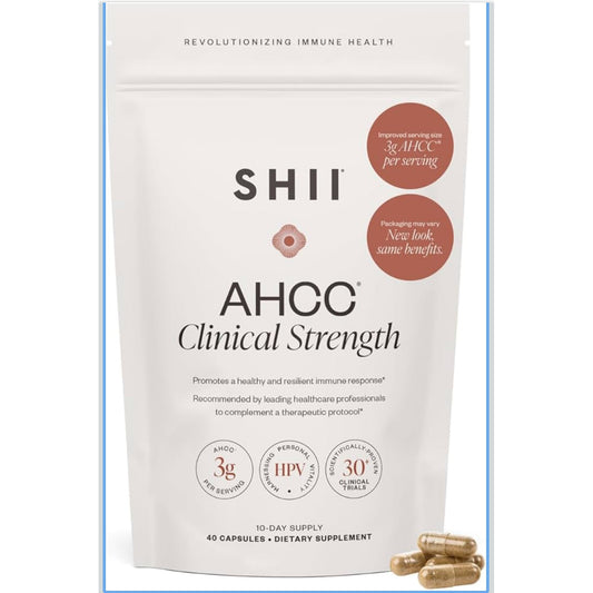 SHII AHCC Clinical Strength,10 Days Supply – Vegan, Gluten-Free Immune Support Supplement with Extra AHCC Boost, Made from Functional Shiitake Mushrooms for Immune Balance Support and Overall Wellness - Medaid International