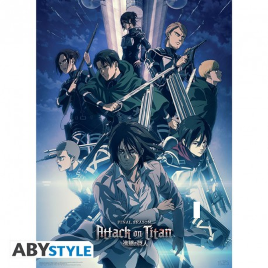 ATTACK ON TITAN - Poster "Season 4 Group Shot" (52x38) - Medaid International
