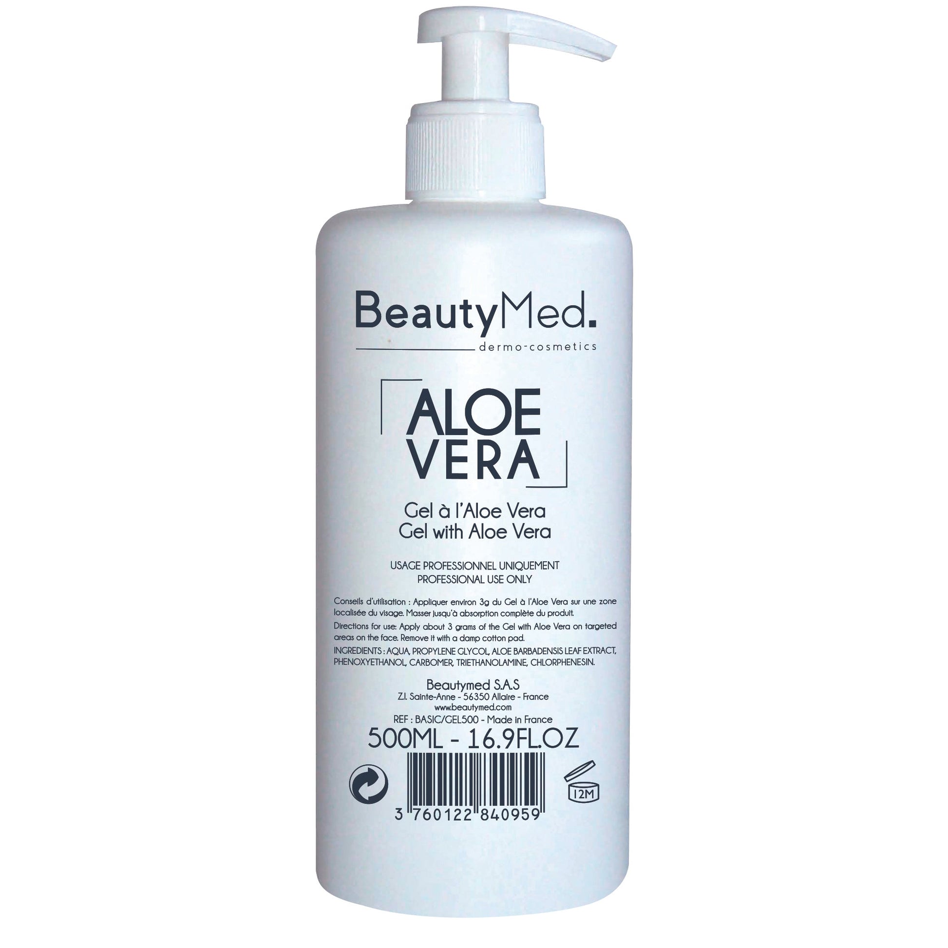 BeautyMed Aloe Vera Gel - 500 ml - Medaid