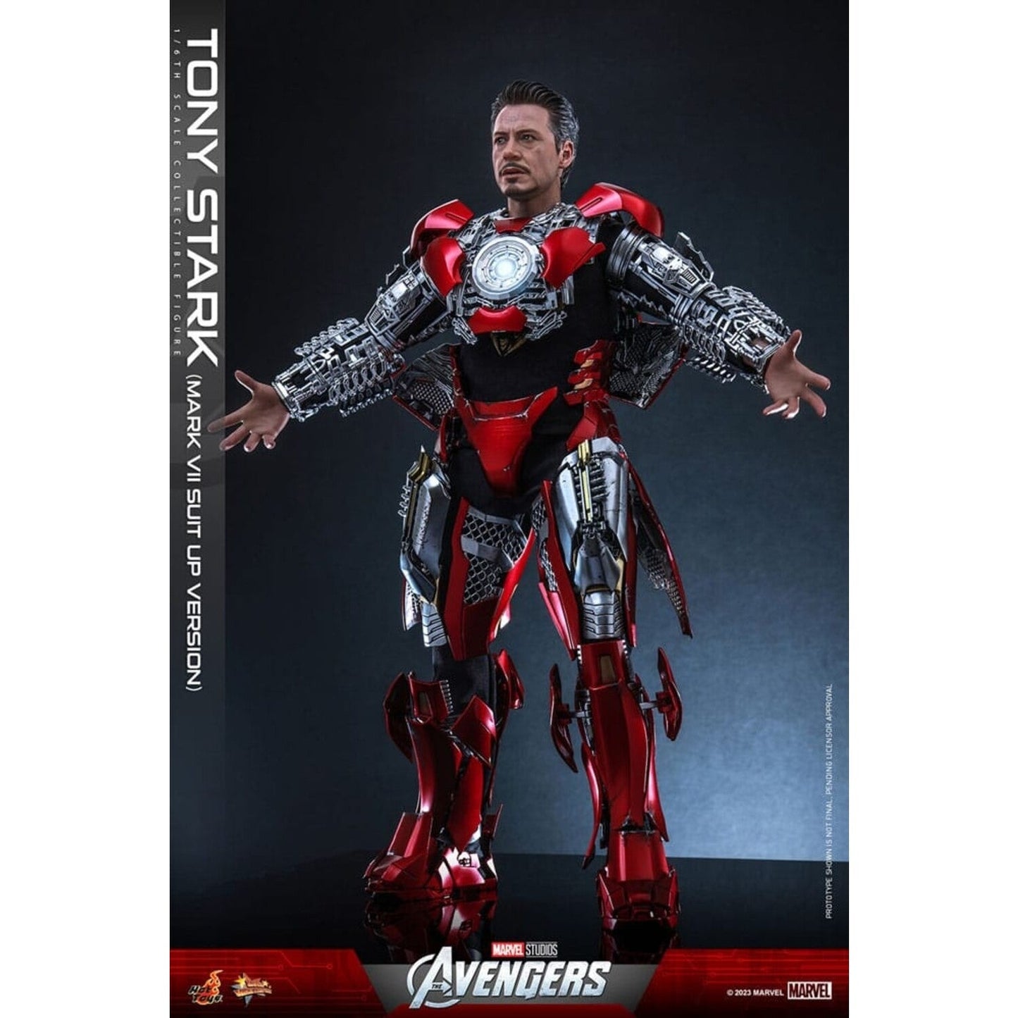 HT Tony Stark Mark V11 Suit up version Sixth Scale Figure - Medaid International