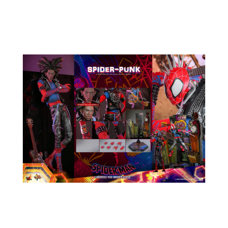 Marvel Spider Punk Sixth Scale Figure By Hot Toys - Medaid International