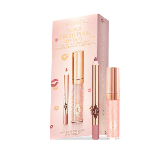 Charlotte Tilbury Glossy Lip Duo Fresh Pink Pillow Talk-Refresh Rose - Medaid