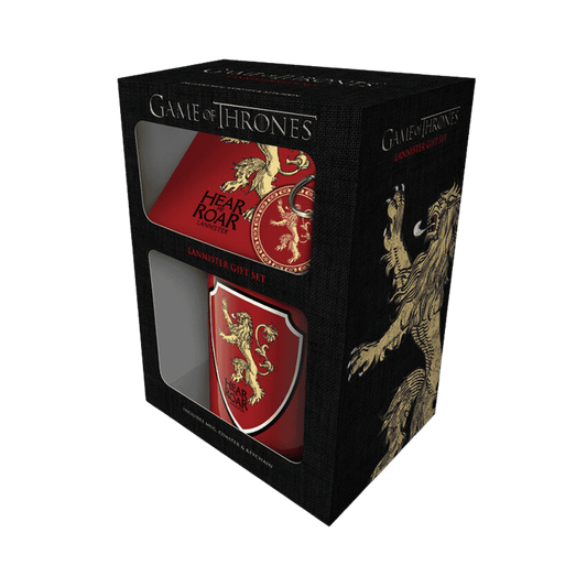 GAME OF THRONES - LANNISTER (MUG COASTER & KEYCHAIN) By Pyramid - Medaid International