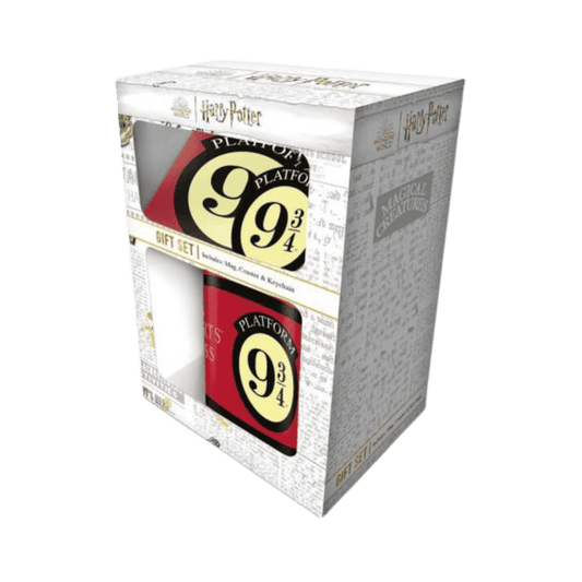HARRY POTTER - PLATFORM 9 3/4 GIFT SET (MUG, COASTER & KEYCH By Pyramid - Medaid International